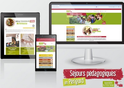 Site internet Séjours Pédagogiques